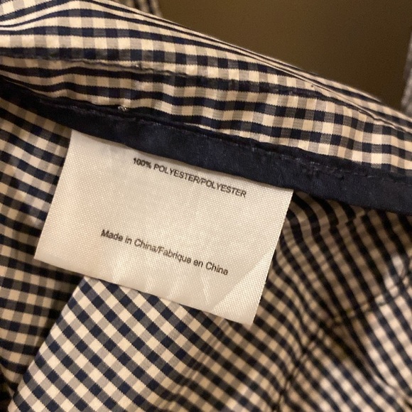 Tory Burch women’s size 0 Lightweifht  Striped blue/white check Jacket - Picture 6 of 9